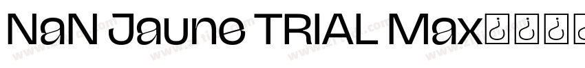 NaN Jaune TRIAL Max字体转换